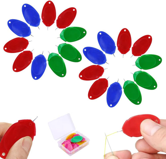 Sewing Machine Needle Threader,2024 New Plastic Needle Threaders,Simple Needle Threader Tool for Hand Sewing,Simple Quick Sewing Machine Needle Threader (Random Color) (20 PCS)