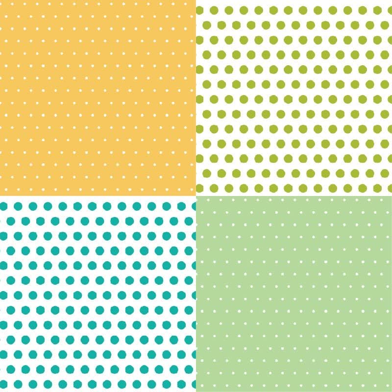 Pattern Paper Pad 6x6 - Spring Summer Brights Basics Spots Scrapbooking Card Making Craft, Single-Sided Scrapbook Premium Paper Collection, Cute Origami Paper Decoration Supplies – 24pcs