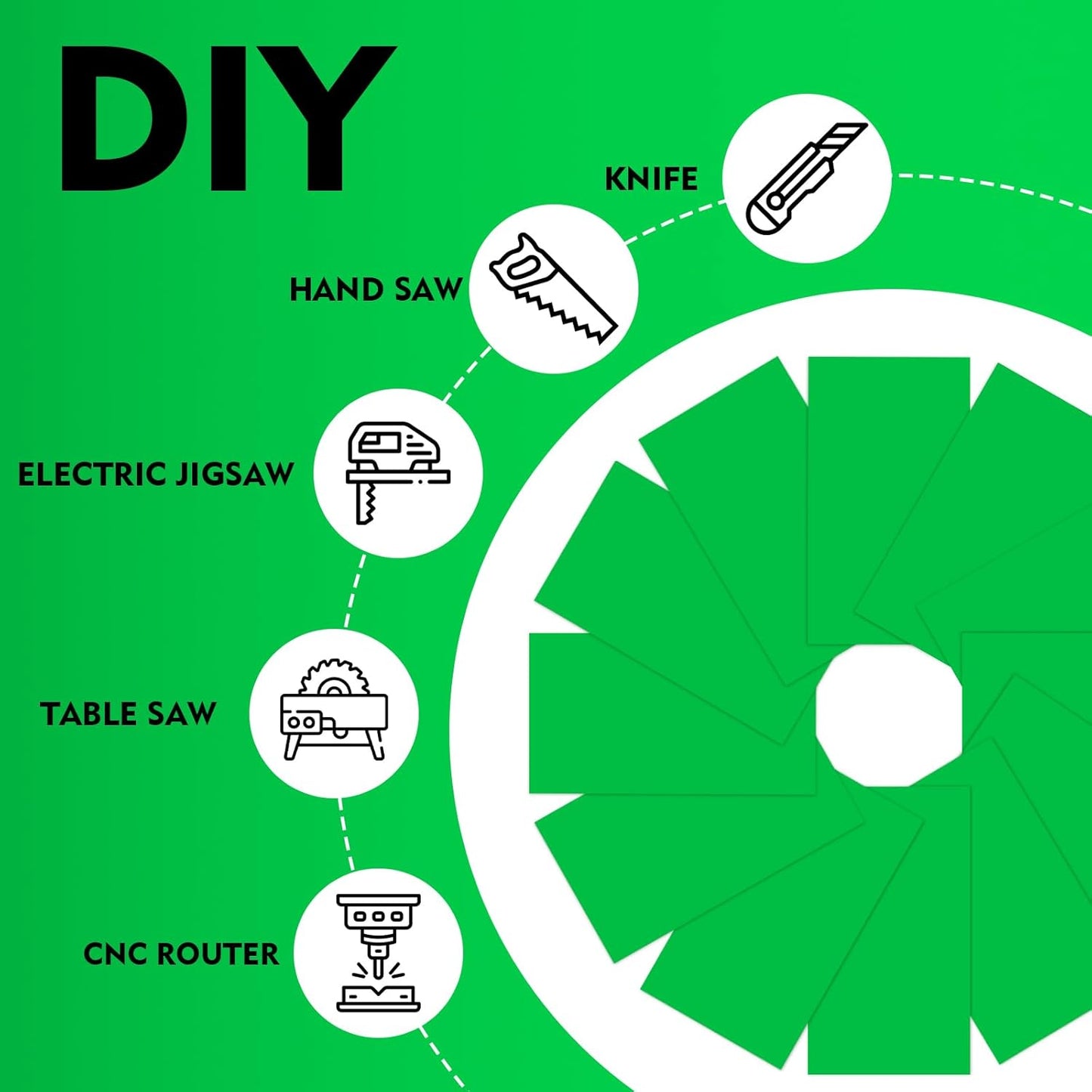 Laser Engraving Blank Green ABS Double Color Plastic Sheet, 11.8x6.49x0.05 inch Materials Double Color Plastic Sheet for Interior Signs, Badges (Green)