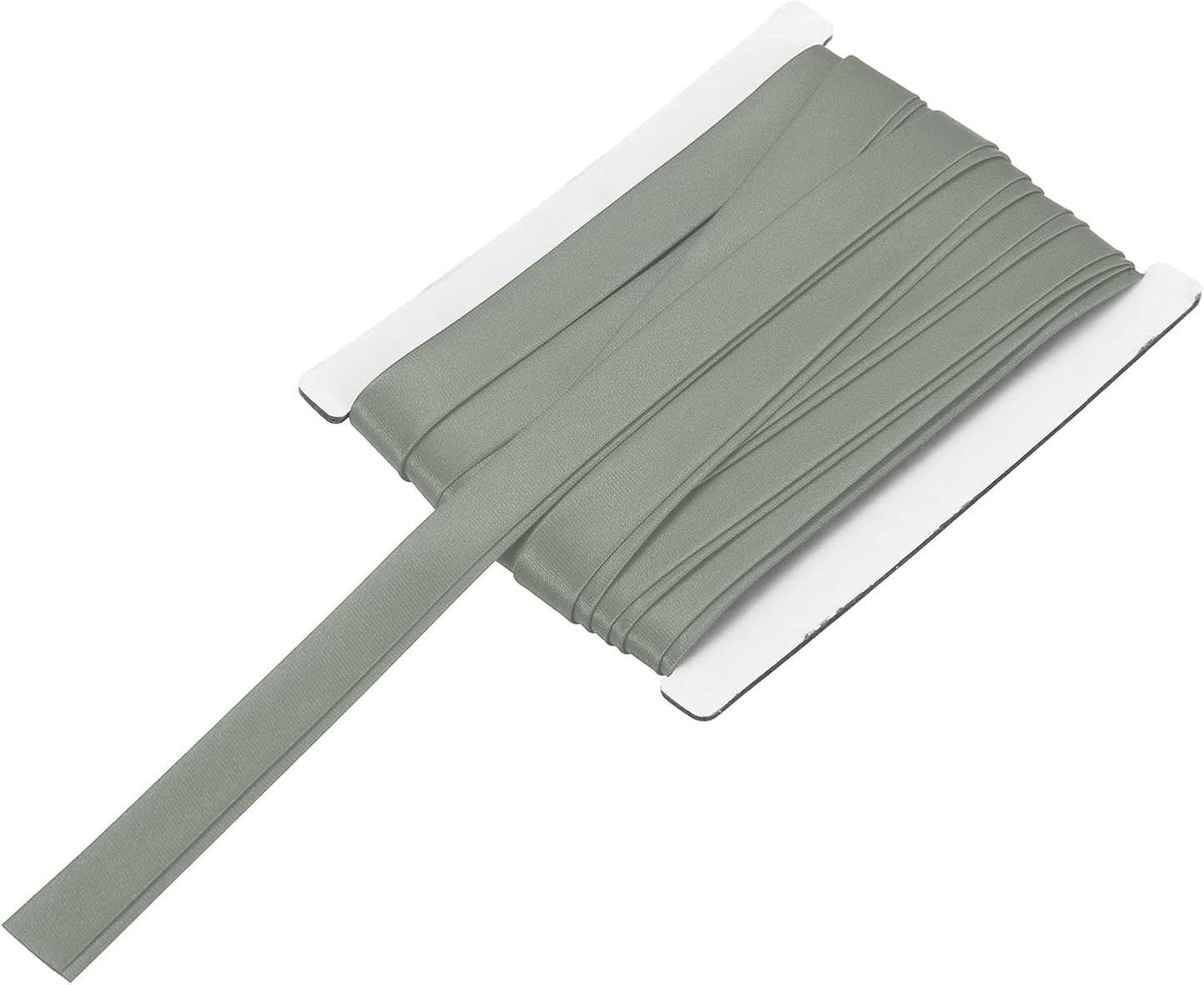 MECCANIXITY Double Fold Bias Tape for Sewing 5/8 Inch x 6 Yards Satin Pre-fold Continuous Binding Tape for Seaming Quilting Hemming Binding DIY Crafts, Gray
