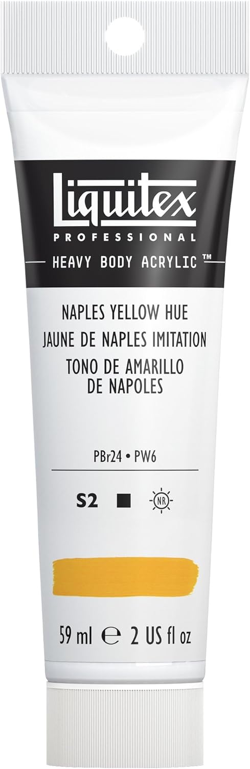 Liquitex Professional Heavy Body Acrylic Paint, 2-oz (59ml) Tube, Naples Yellow Hue