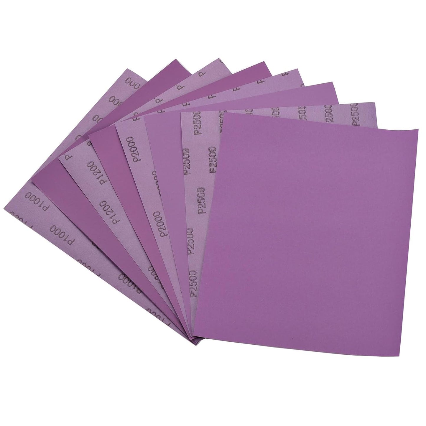 Sand Paper, Sandpaper 25Pack, Wet Dry Sandpaper Sheets, Sandpaper Assortment 1000/1200/1500/2000/2500 Grit for Wood Furniture Finishing, Metal Sanding, Automotive Polishing, 9 X 11 Inch