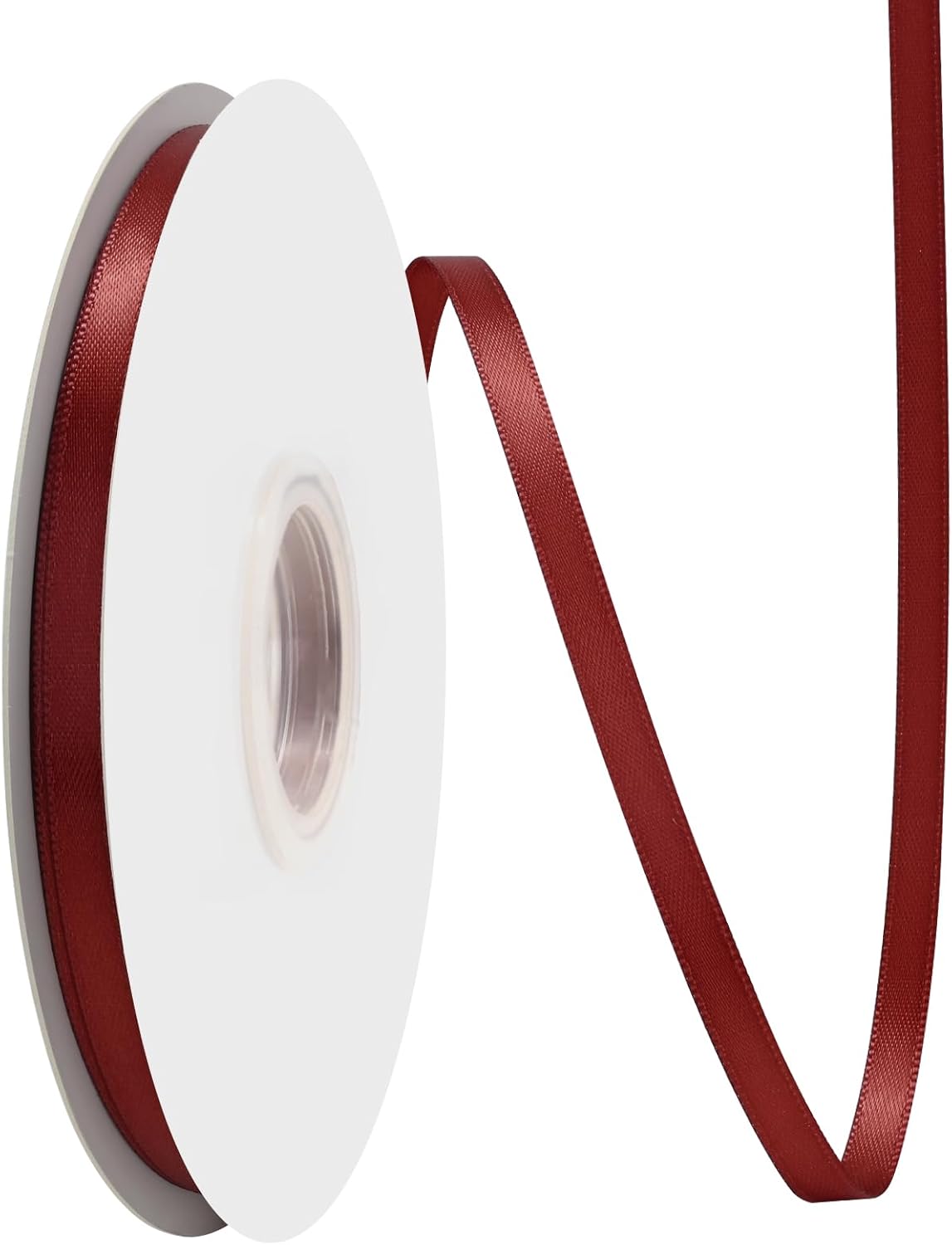 Sherry Satin Ribbon 1/4" X 50 Yards Solid Color Double Faced Ribbons Perfect for Crafts Wedding Decor Bow Making Arts Sewing and More