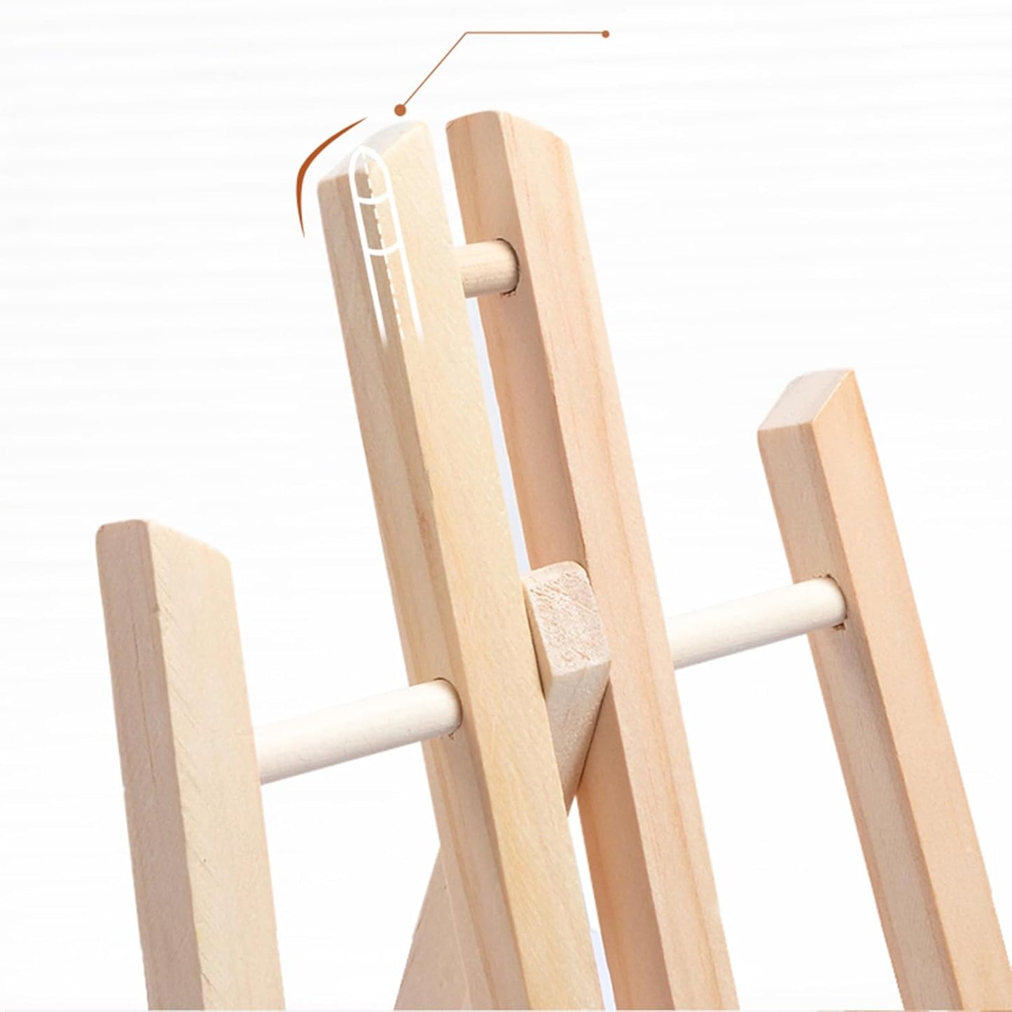 Tosnail 6 Pack 16" Art Easel Stand Tabletop Wooden Display Stand Photo Holder Display Stand for Artist, Students, Adults, Kids Painting