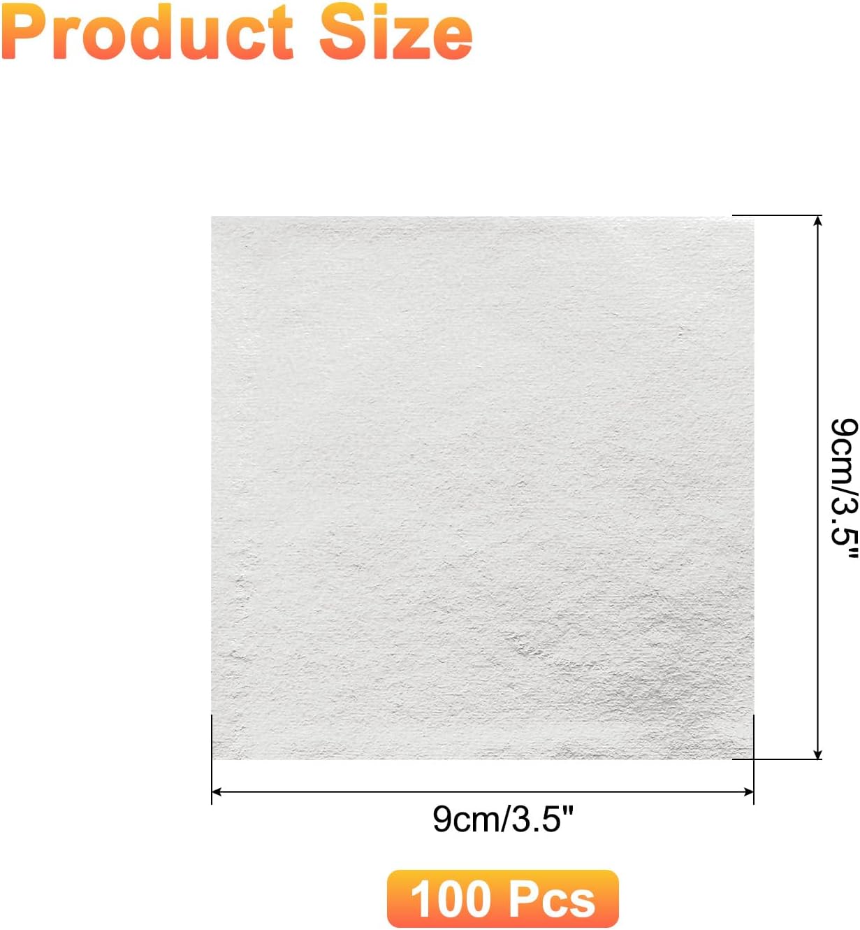 uxcell 100pcs Leaf Sheets, 3.5" x 3.5" Foil Sheets Paper Sheets for DIY Crafts Painting Nails Resin Furniture Decoration(Light Champagne Silver)