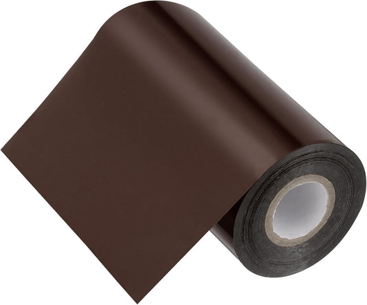 PATIKIL 5"x400Ft Hot Stamping Foil Paper, Heat Transfer Hot Stamping Paper Foil Roll for Leather DIY Logo Decor Craft Gift Package Scrapbook Card, Brown