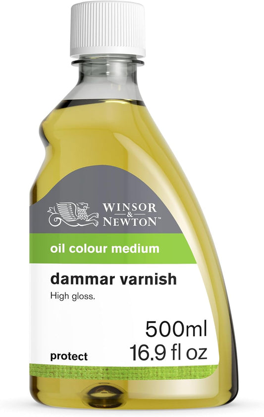Winsor & Newton Professional Dammar Varnish, 500ml (16.9-oz) Bottle