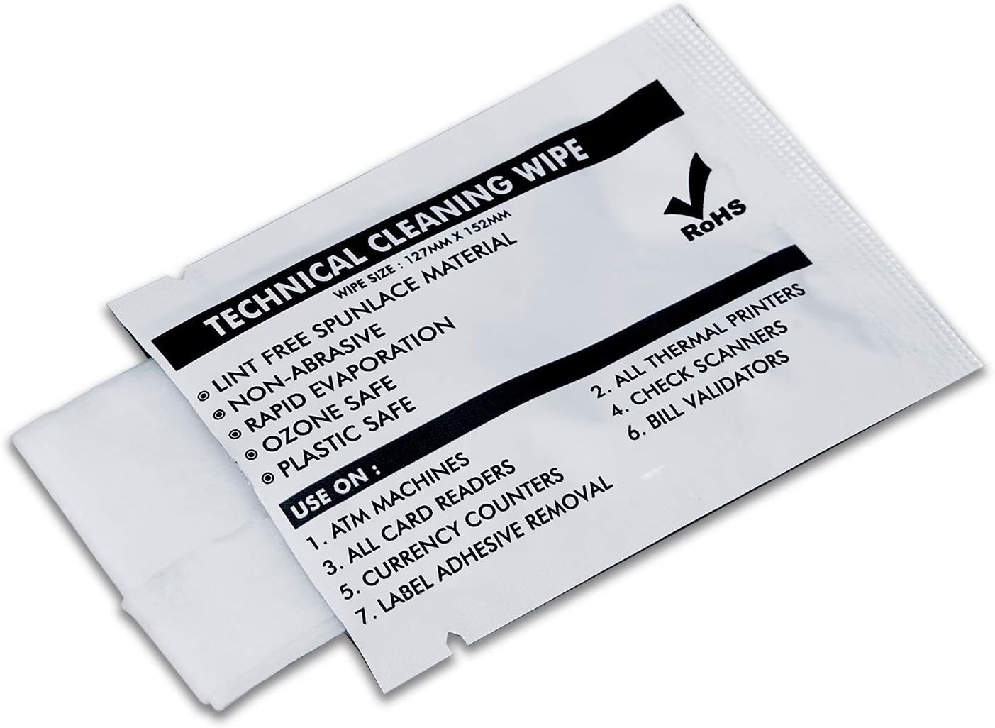 99.9% Technical Prep Pads, 5"×6" Multi-Purpose Large Non Woven Handy Wipes Cleaning for Surfaces/Electronics/Industrial/Thermal Paste Remover, etc, 40/Box