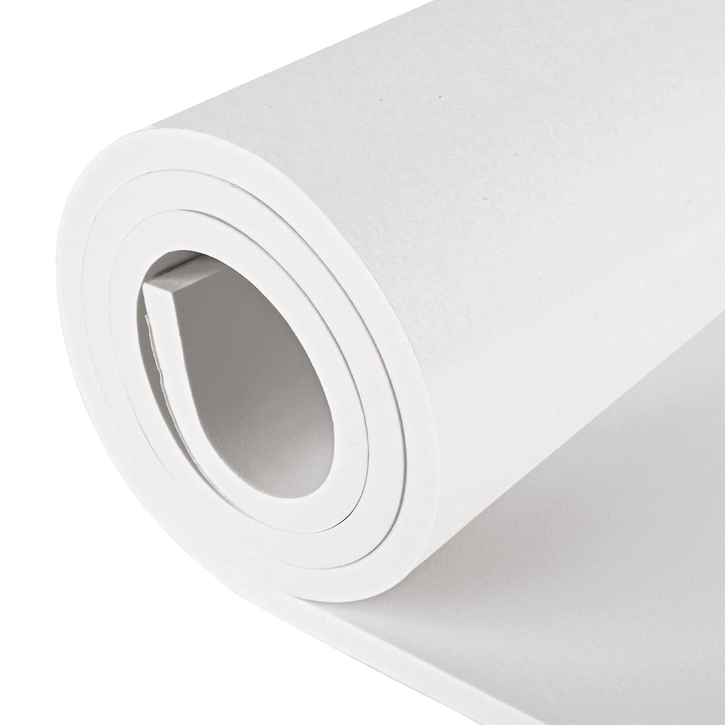 Sponge Neoprene Foam Rubber Sheet with Adhesive, 12 in x 60 in x 1/2 in Multi-Function Soundproof High Density Waterproof Rubber Mat, Perfect Cosplay Easy Cut DIY Neoprene Padding Roll - White