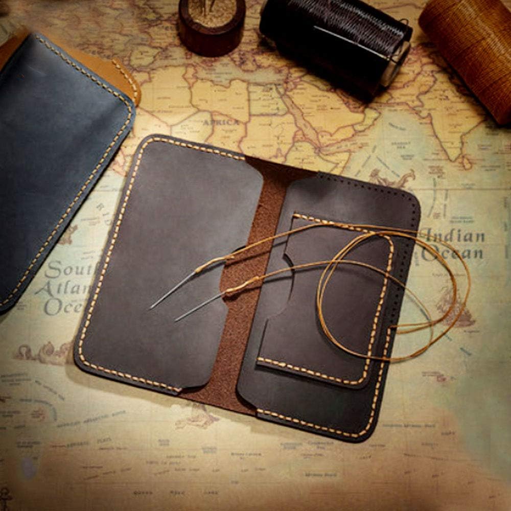 284 Yards Waxed Thread, 210D Heavy Duty Upholstery Wax Thread for Leather Sewing, 0.8mm Flat Waxed Cord for Bookbinding/Shoe Repairing/Leather Projects