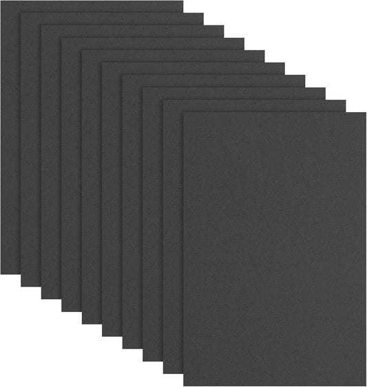 uxcell 10 Pcs Black EVA A4 Foam Sheets Crafts, 12 x 8 Inch Foam Paper for DIY Crafts Project Classroom Scrapbook Art Cards Home Office Decoration (2mm Thick)