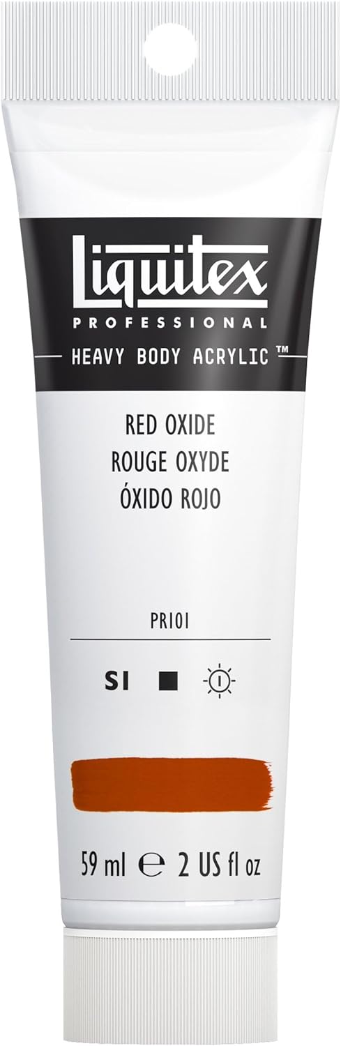 Liquitex Professional Heavy Body Acrylic Paint, 2-oz (59ml) Tube, Red Oxide