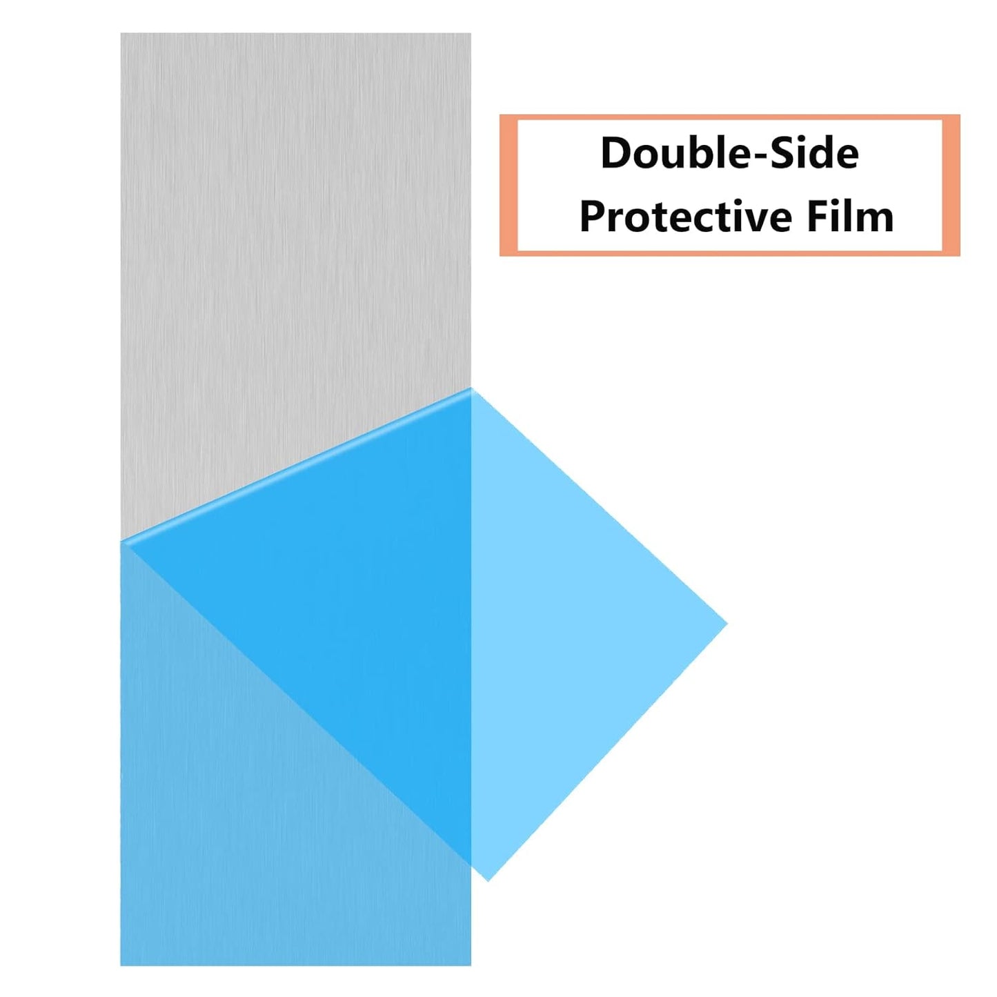 2Pack 6061 T651 Aluminum Sheet Metal 6 x 16 x 1/8 (0.125”) Inch Flat Plain Aluminum Plate Covered with Protective Film, Heat Treatable Rectangle 3MM Aluminum Metal Plate for Industrial, Crafting