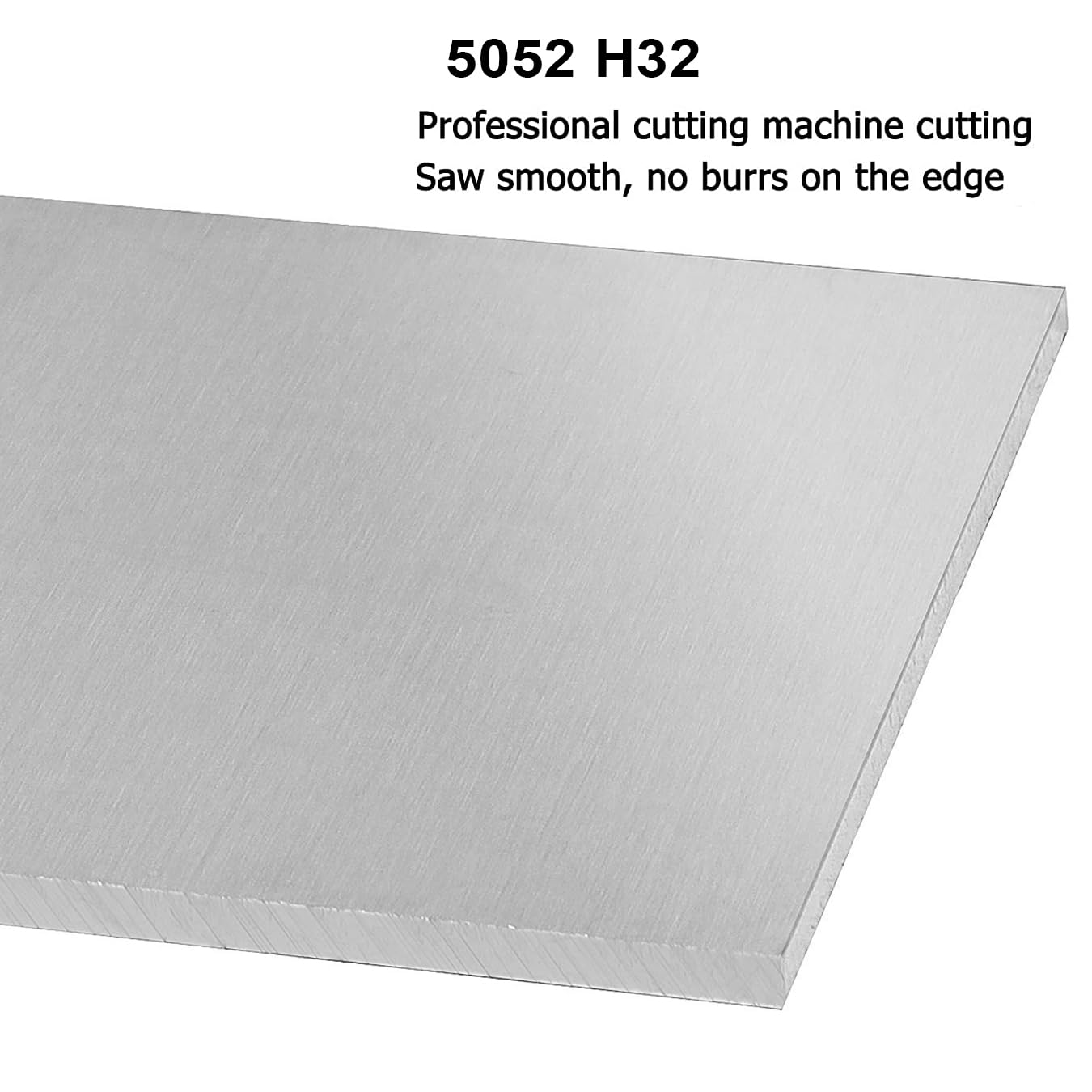 2 Pack 5052 H32 Aluminum Sheet Metal 8” x 4”x 1/16”(0.06") Flat Plain Thin Aluminum Plate Covered with Protective Film, Rectangle Aluminum Metal Plate for Crafting lndustry, 1.5mm