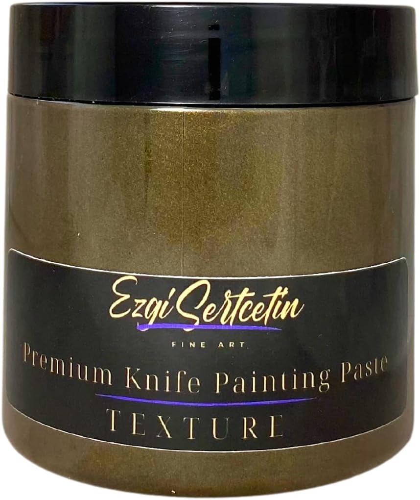 Premium Palette Knife Painting Paste|Texture Paste|Authentic Bright Colors|Ready to Use|Easy to Apply| 6oz (Café Noir Brown)