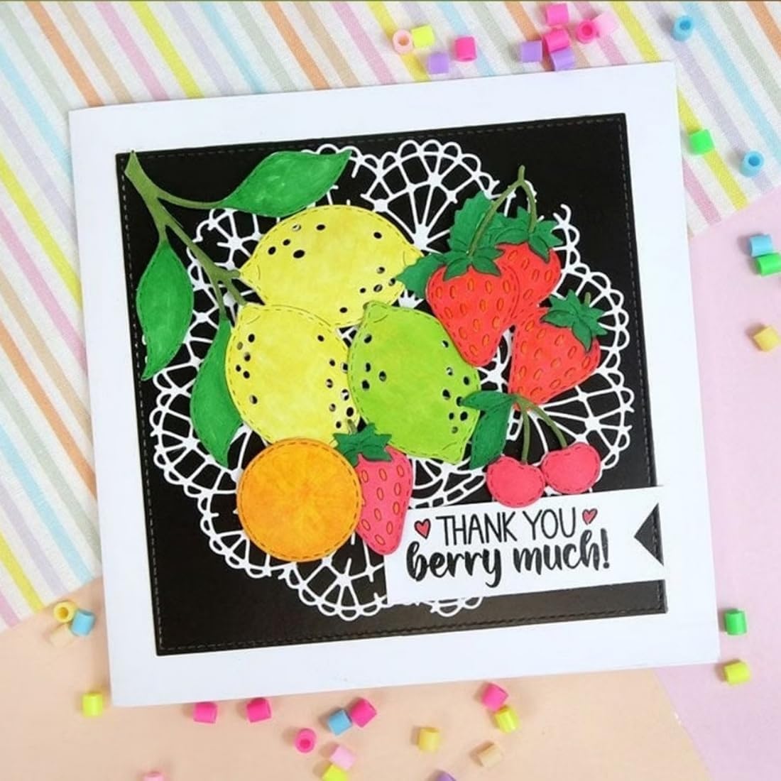 Cutting Dies Metal Stencils Scrapbooking Tools DIY Embossing Template for Paper Card Making Album Arts Crafts Supplies (Fruit Set-10.5x14.1cm)