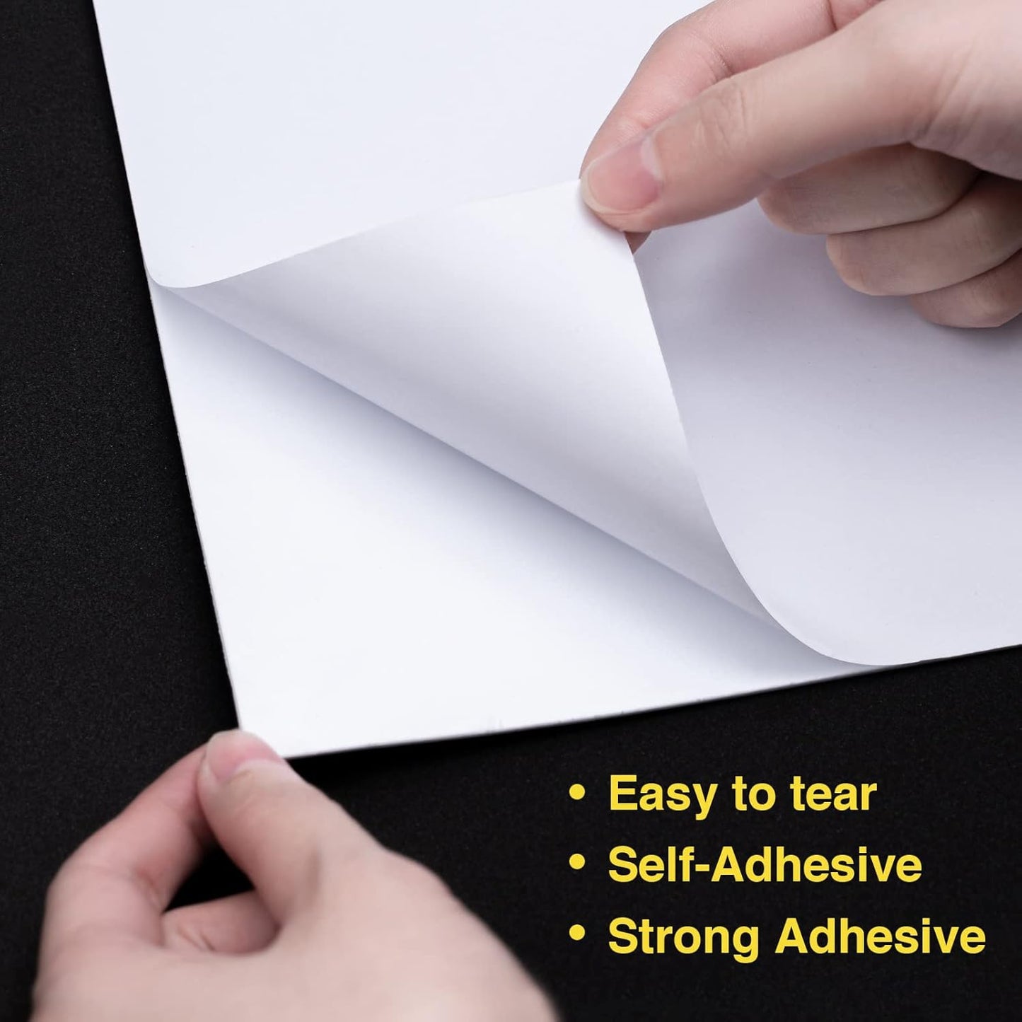 MEARCOOH 20-Pack Self Adhesive Foam Sheets, White 2mm Sticky Eva Foam Paper 9x12 Inch for Crafts Cardmaking Photo Frames Classroom Scrapbooking