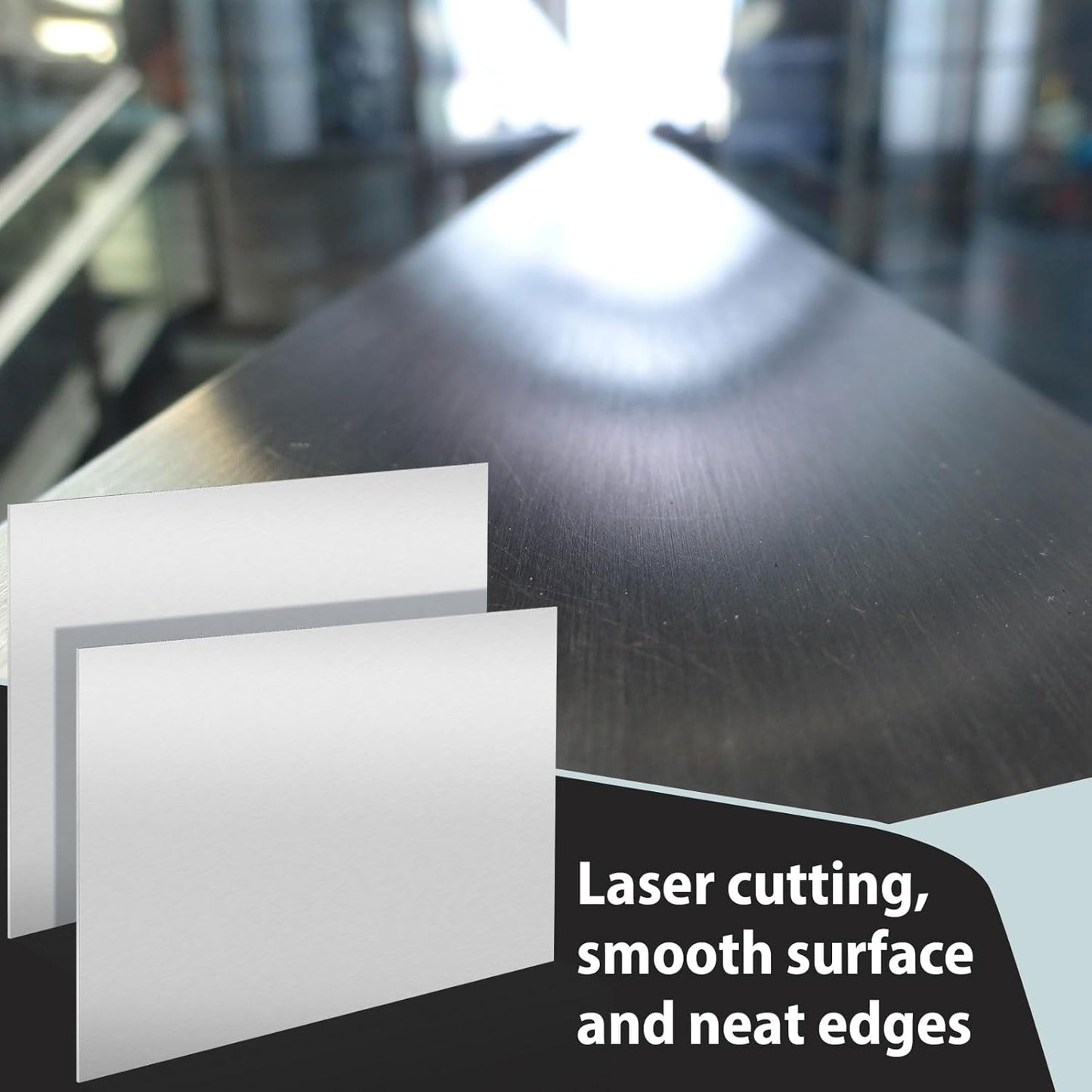 2 Pack 5052 Aluminum Sheet Metal 8" x 10" Aluminum Plate 1/8 (0.125'') Inch Thickness Rectangle Metal Panels for Industry Crafting Handcraft DIY Projects