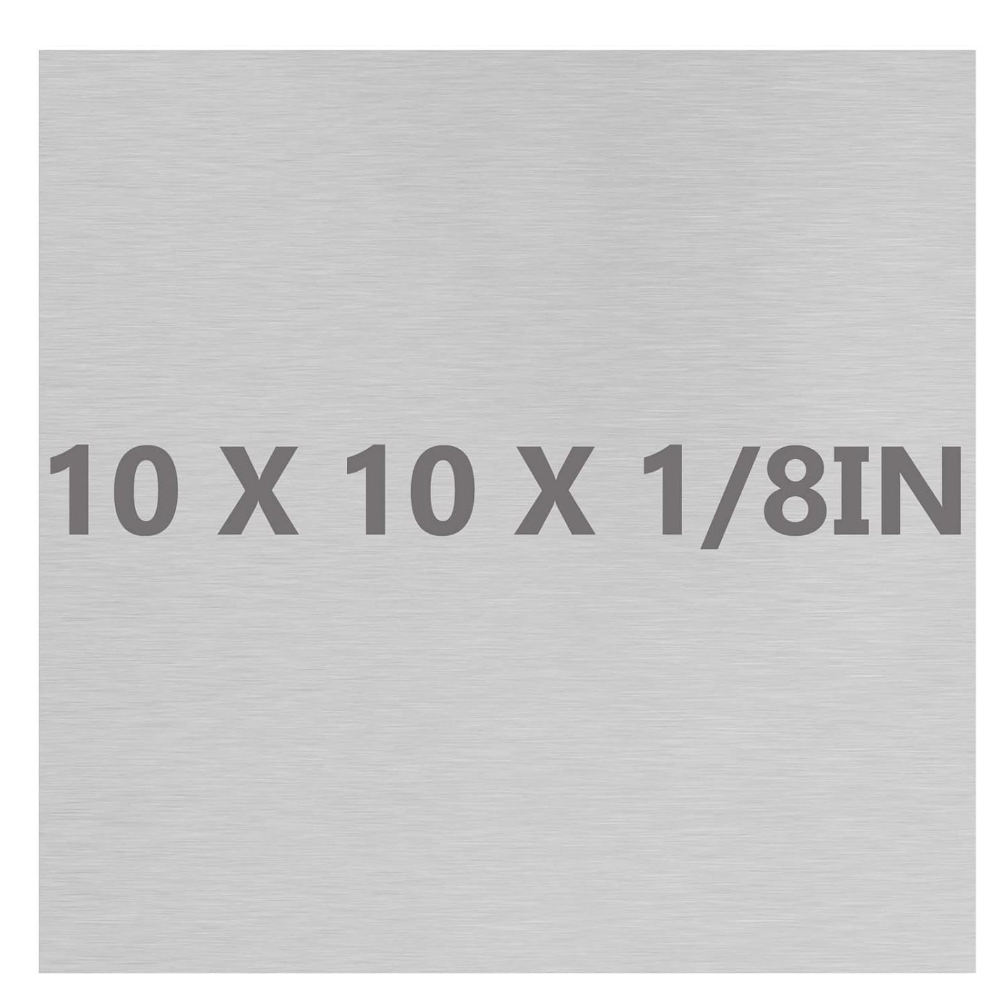 6061 T651 Aluminum Sheet Metal 10 x 10 x 1/8(0.125") Inch Flat Plain Aluminum Plate Covered with Protective Film, 3MM Heat Treatable Rectangle Aluminum Metal Plate for Crafting, Industrial