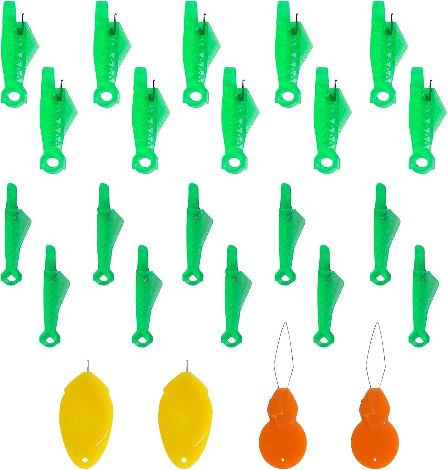 Fish Mouth Needle Threader for Sewing Machine, Quick Sewing Needle Threader Tool, Fish Type Sewing Machine Needle Threader, Sewing Threaders for DIY and Sewing Machine (Four Style)