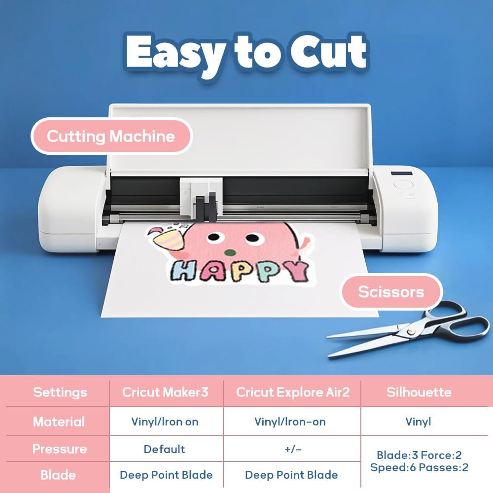 TranSmile PU-Heat Transfer Paper for T Shirts (10 Sheets, 8.5x11'', Light), Iron on Transfers for Light Fabric, Printable Heat Transfer Vinyl for Inkjet Printer