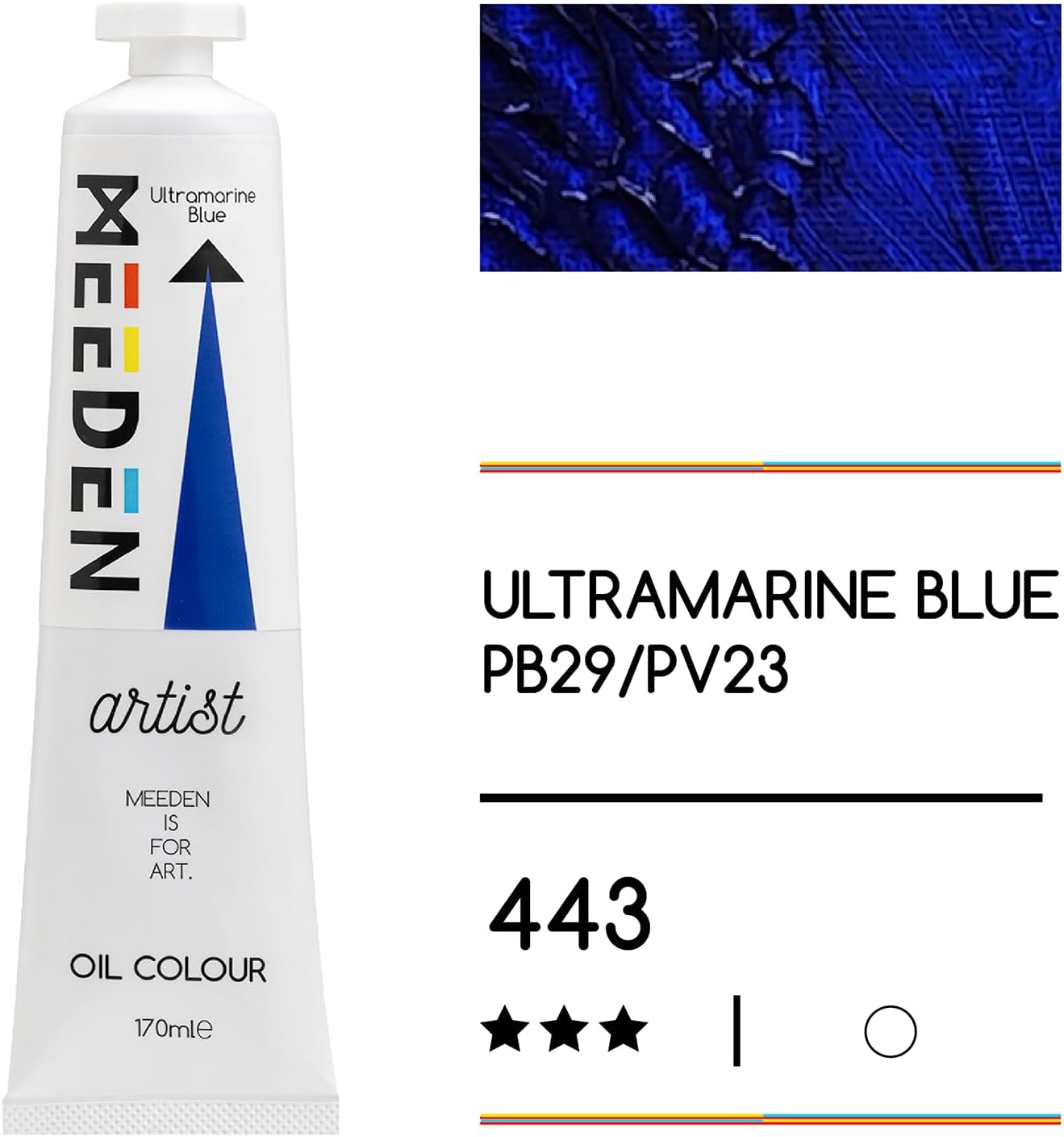 MEEDEN Artist Grade Oil Paint: Ultramarine Blue - 170ml/5.7oz Tube - Professional Art Paints for Canvas Painting