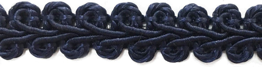 BEL AVENIR Braid Trim 1/2 inch 13.6 Yards French Gimp Basic Sewing Polyester DIY Crafts Costume Home Decorative (Blue)