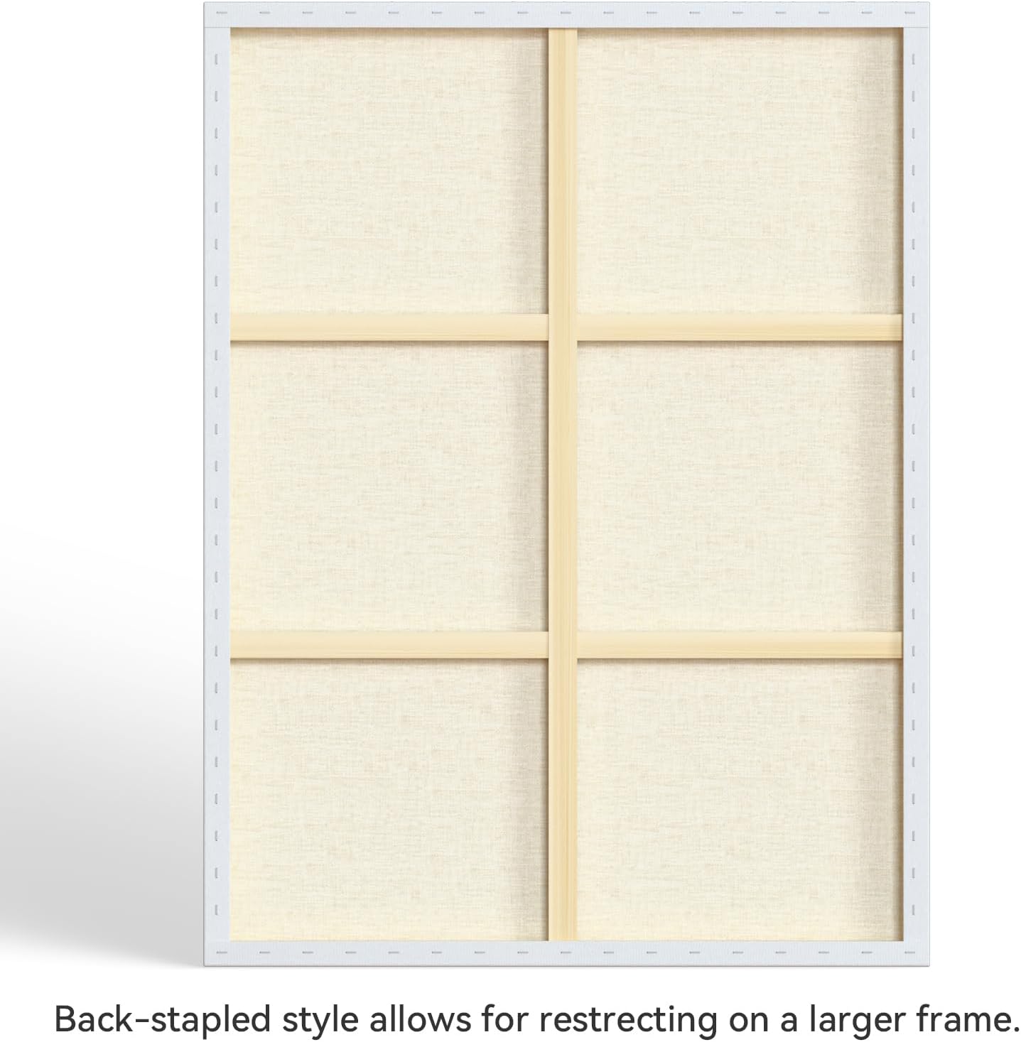 PHOENIX 36x48 Inch 2 Pack Gallery Canvas - 1.5 in Thick Extra Large Canvases for Painting - Deep Edge 100% Cotton 11 Oz. Gesso Primed White Blank Professional Canvas Oil & Acrylic Paints