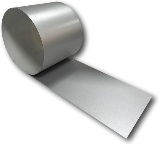Eagle 1-24 Gauge KYNAR 500 Sheet Metal Flashing Rolls-10 FT Long-Heavy Duty-Commercial Grade-Roofing Flashing, Fascia Cover, Coping Cap-Multiple Sizes (30" x 10 FT, Silver)