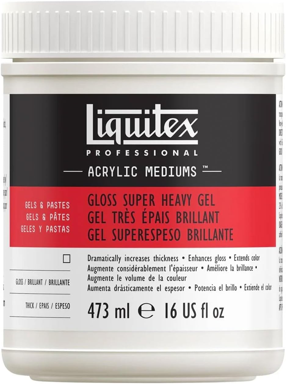 Liquitex Professional Gloss Super Heavy Gel Medium, 473ml (16-oz)