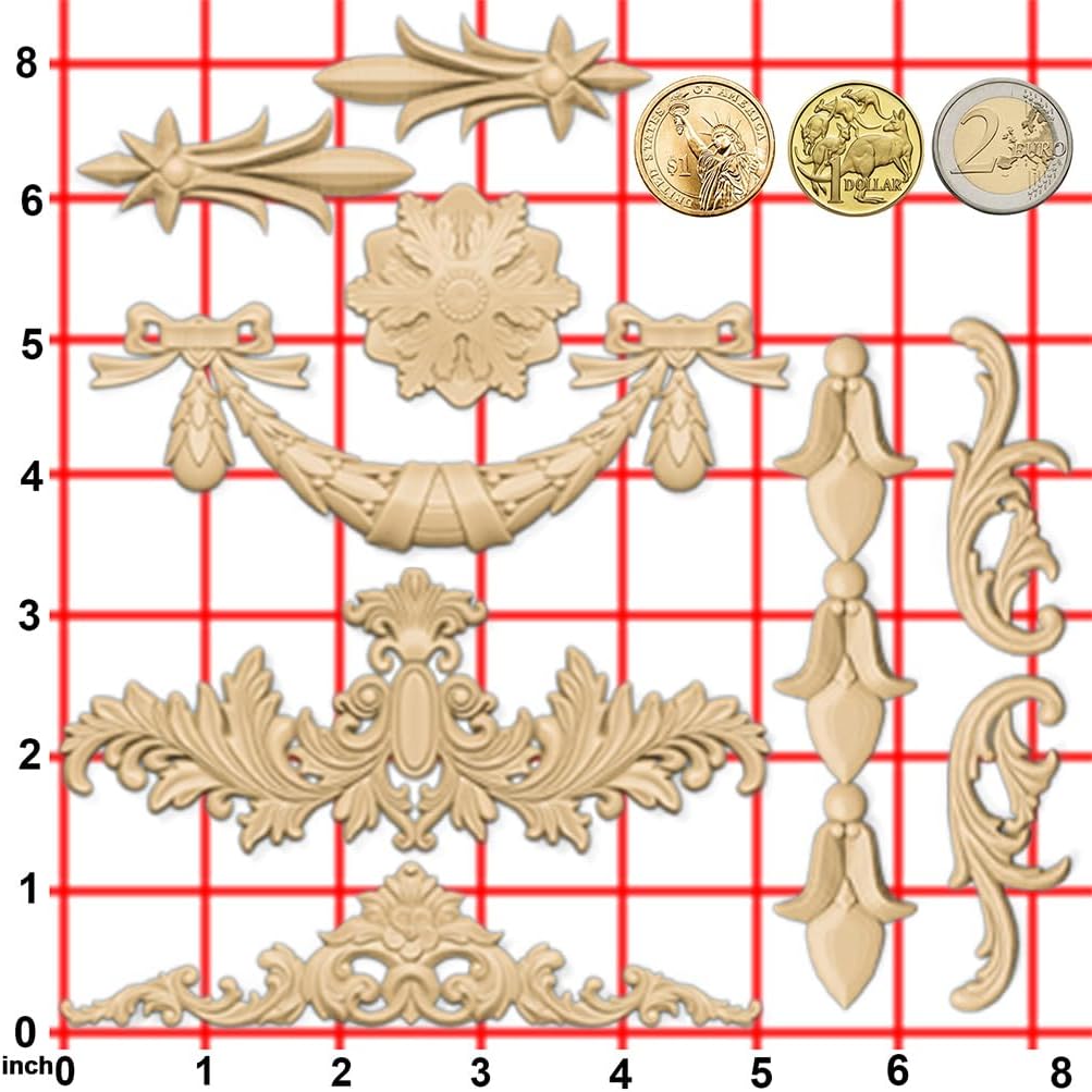 Silicone Mold for Polyclay Air Dry Clay Plaster Crafts Rococo Bow Swag