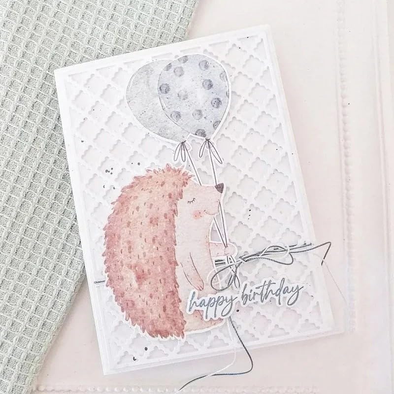 Lapoo 3D Backgrounds Frame Metal Cutting Die for Scrapbooking, New Cutting Dies DIY Album Card Making Decor Paper Craft Metal Die Cuts Party Wedding Decorations (Diamond Box B 5.8 x 4.1 in)