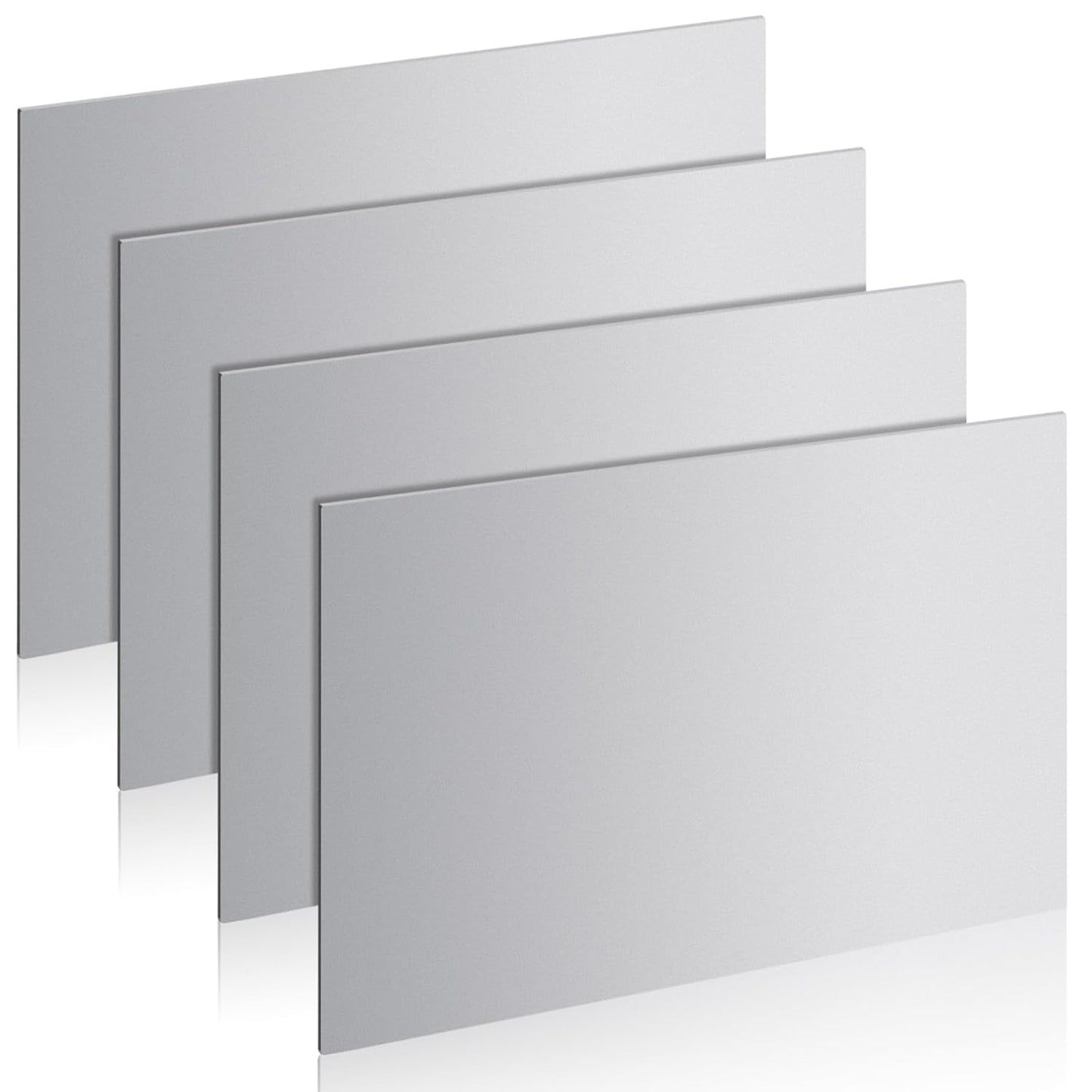 12" x 9" 18 Gauge Steel Sheets Metal Cold Rolled Steel Plate, 4 Pcs Weldable Metal Sheet for DIY Craft Projects, Industrial, Professional