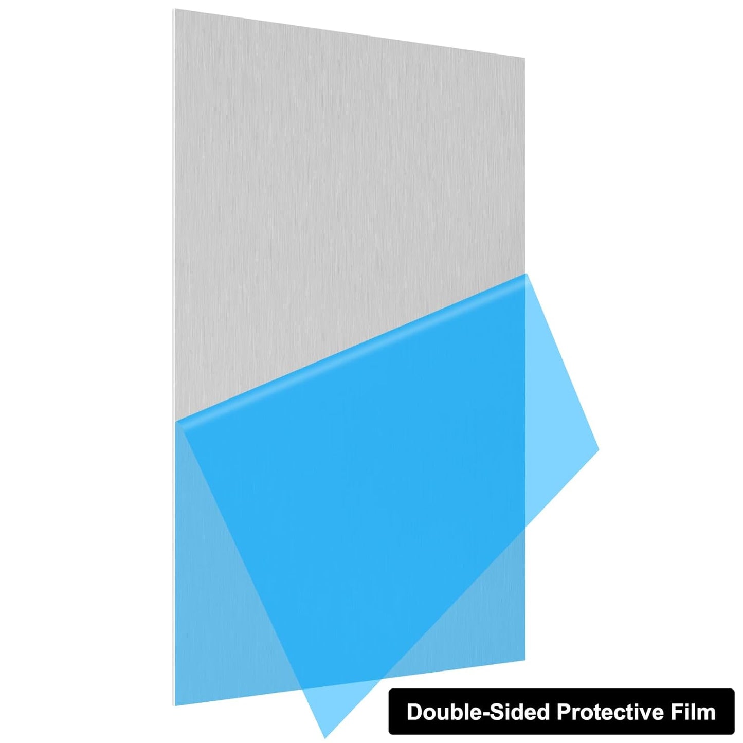 6061 T651 Aluminum Sheet Metal 14 x 18 x 1/8 (0.125') Inch Flat Plain Aluminum Plate Covered with Protective Film, Heat Treatable Rectangle 3MM Metal Plate for Crafting, Industrial