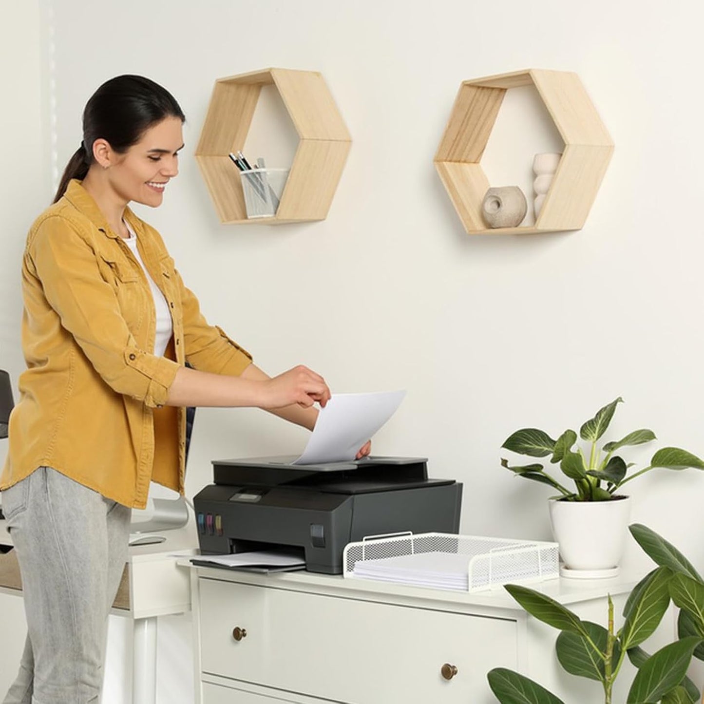 GLOBLELAND 20 Sheets A4 Printable Washi Sticker Paper Translucent Self-Adhesive Paper Handbook DIY Stickers for Printer Diary Album Notebook Scrapbooking Card DIY Arts and Crafts