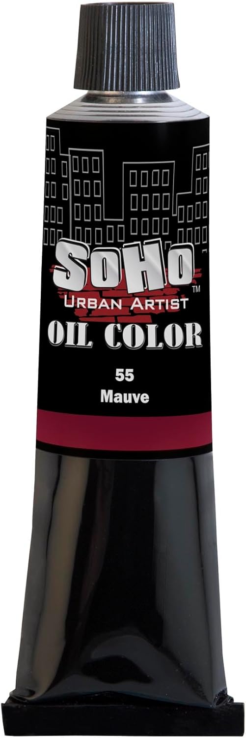 Soho Urban Artist Oil Paint - Mauve, 170 ml Tube - Best Valued Oil Colors for Painting, Excellent Pigment Load