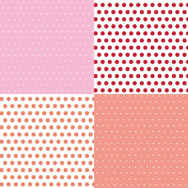Pattern Paper Pad 6x6 - Spring Summer Brights Basics Spots Scrapbooking Card Making Craft, Single-Sided Scrapbook Premium Paper Collection, Cute Origami Paper Decoration Supplies – 24pcs