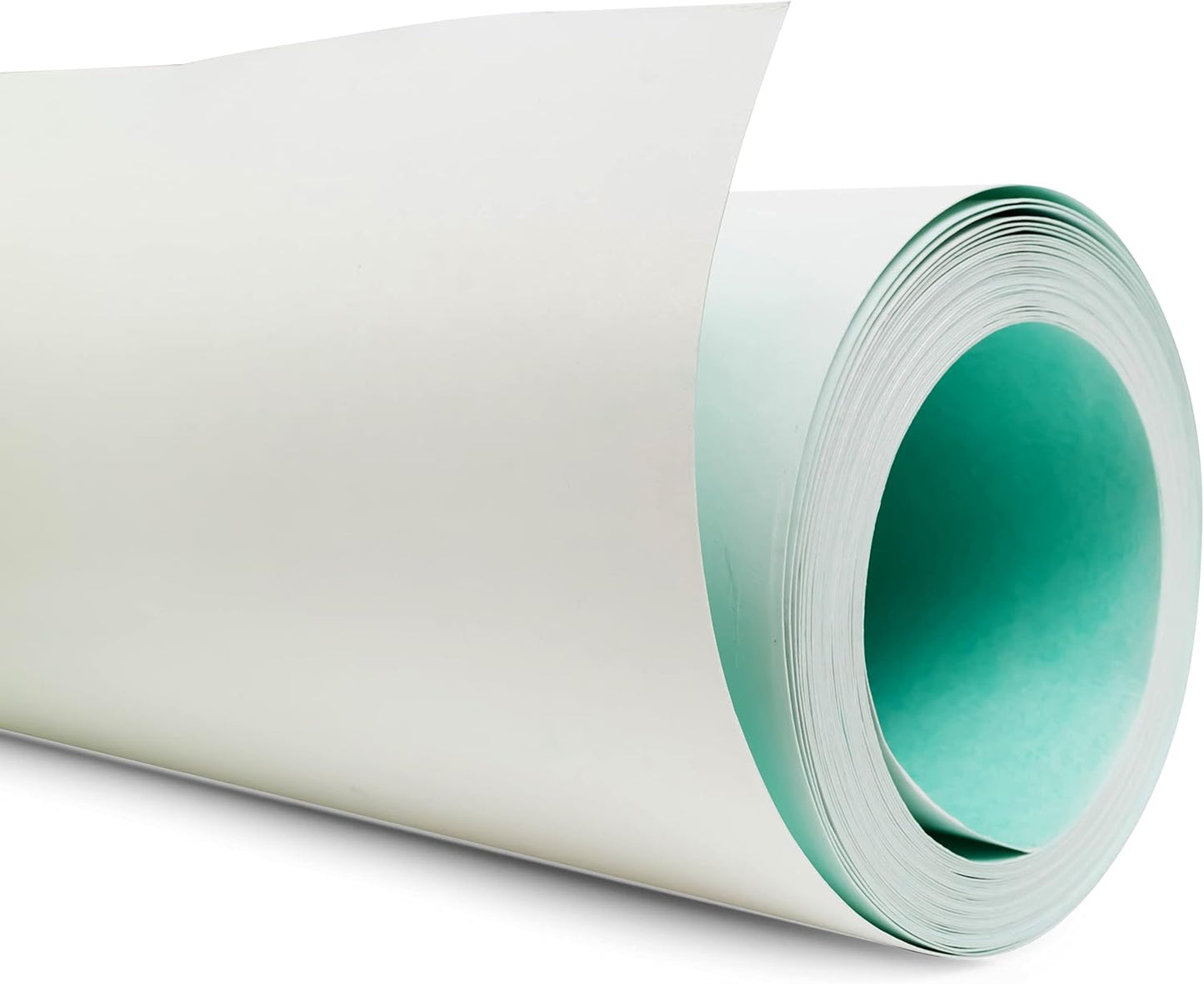 Manila Paper Roll for Pattern Making - 2X (0.11") Thick, White and Green Oak Tag Pattern Paper, Ideal for Preserving Your Designs (10 Yards X 48")