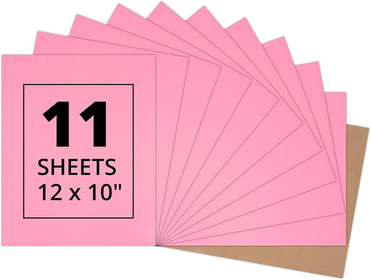 HTVRONT Pink HTV Heat Transfer Vinyl Bundle: 11 Pack 12" x 10" Iron on Vinyl for T-Shirt, Heat Transfer Vinyl for Silhouette Cameo or Heat Press Machine