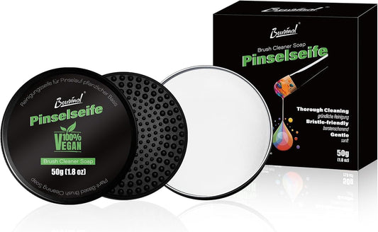 Bougimal Paint Brush Cleaner Soap, Artist Series, Solvent Free Natural Vegetable Glycerin Paint Brush Cleaner for Cleaning Oil Paint Brushes, Acrylic Paint Brushes, Watercolor Brushes