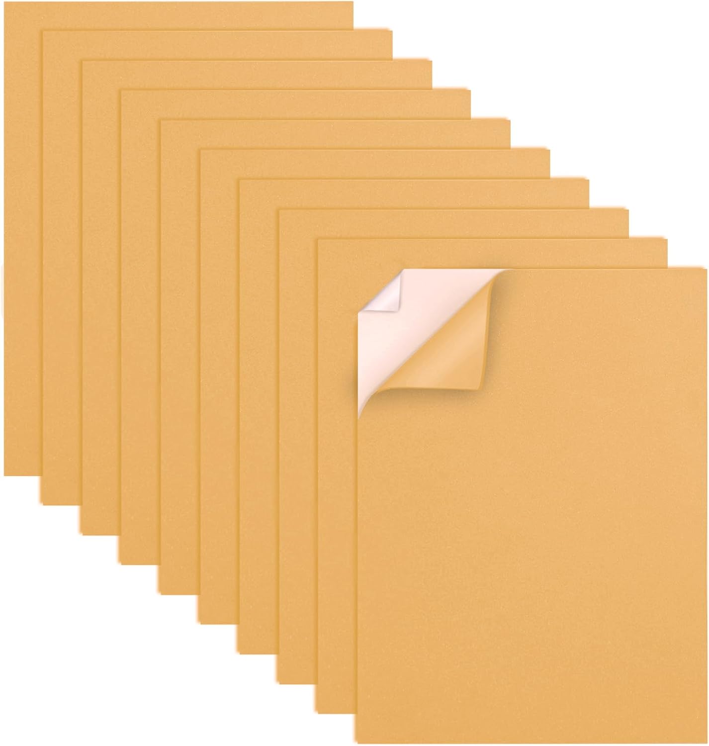 MEARCOOH Self Adhesive Foam Sheets, Khika 9x12 Inch 2mm Sticky Eva Foam Paper for Crafts Cardmaking Photo Frames Classroom Scrapbooking Christmas Crafts (Khika 10 Sheets)