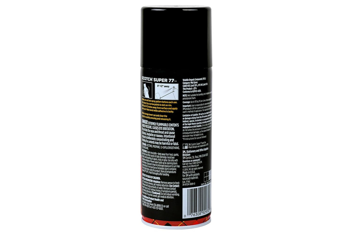 Scotch Super 77 Multipurpose Adhesive Spray, Bonds to Fabric, Cardboard, Plastic, Metal, Wood, Felt, and More, 10.7 Ounces (7716)