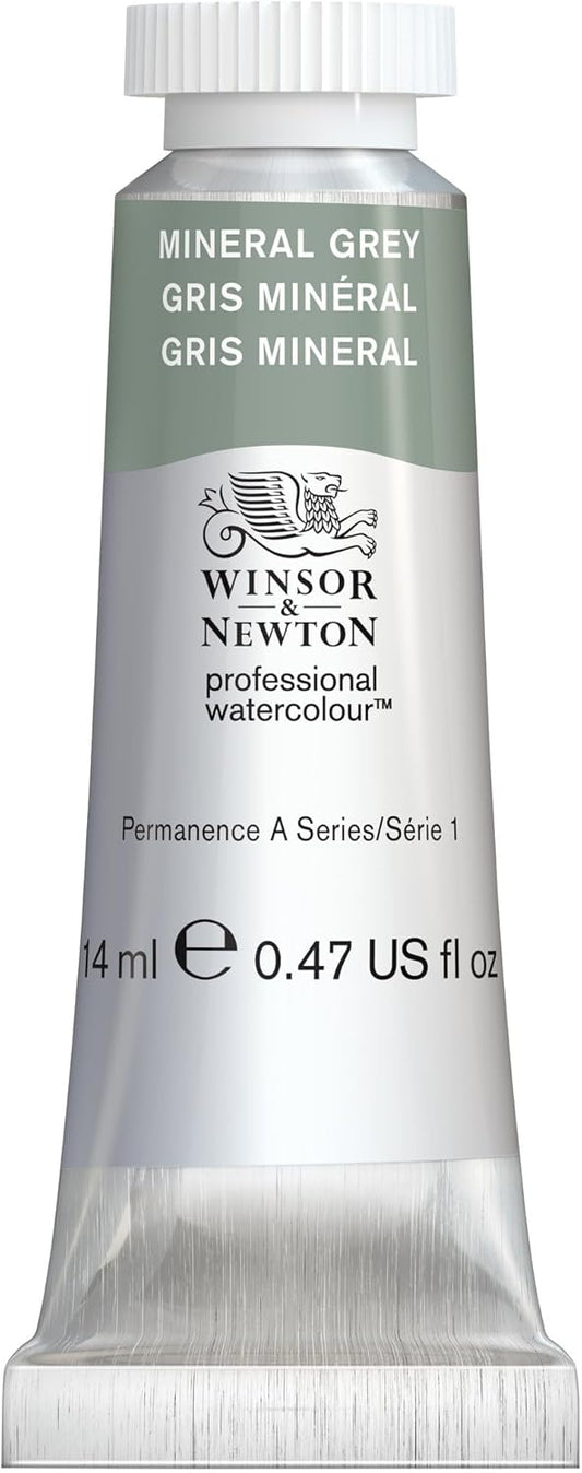 Winsor & Newton Professional Watercolour, Revival Collection, 14ml (0.47-oz) Tube, Mineral Grey