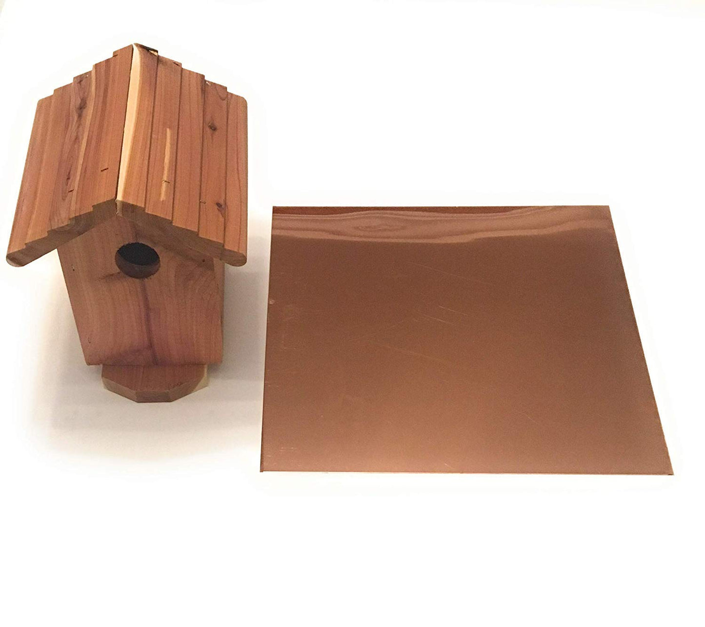 EAGLE 1: 12" x 12" 26 Gauge Sheet Metal Squares (3 Pack Per Order, Multiple Colors) Great for Arts, Crafts, DIY Home or Work Projects (6" X 6", Copper)