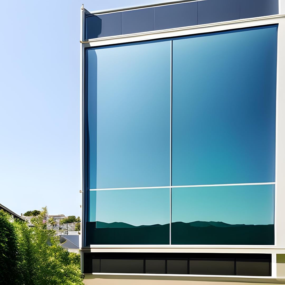 Rockrose Professional Blackout Home Tint Window Film - Sun Blocking Window Privacy Film for Home Offices - Room Darkening Dark Black Out Home Day Sleep Light Blocker Size 36in X 15ft Total Blackout