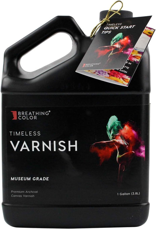 Timeless Archival Print Varnish - 1 Gallon, Satin Finish, Premium Canvas Coating, Water Based UV Protection, 100+ Years Certified Archival