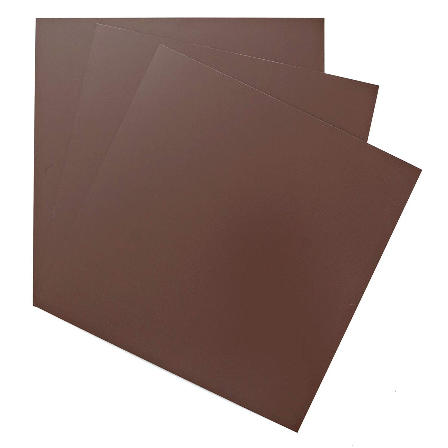 EAGLE 1: 12" x 12" 26 Gauge Sheet Metal Squares (3 Pack Per Order, Multiple Colors) Great for Arts, Crafts, DIY Home or Work Projects (6" X 6", Brown)