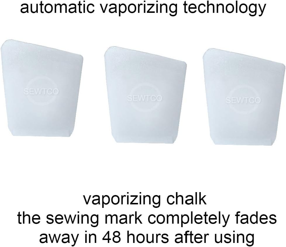 Super Concentrated Crystal Chalk - 50 Pack, Marks Over 20,000 Inches - Best Tailor Chalk for Fabric by SEWTCO