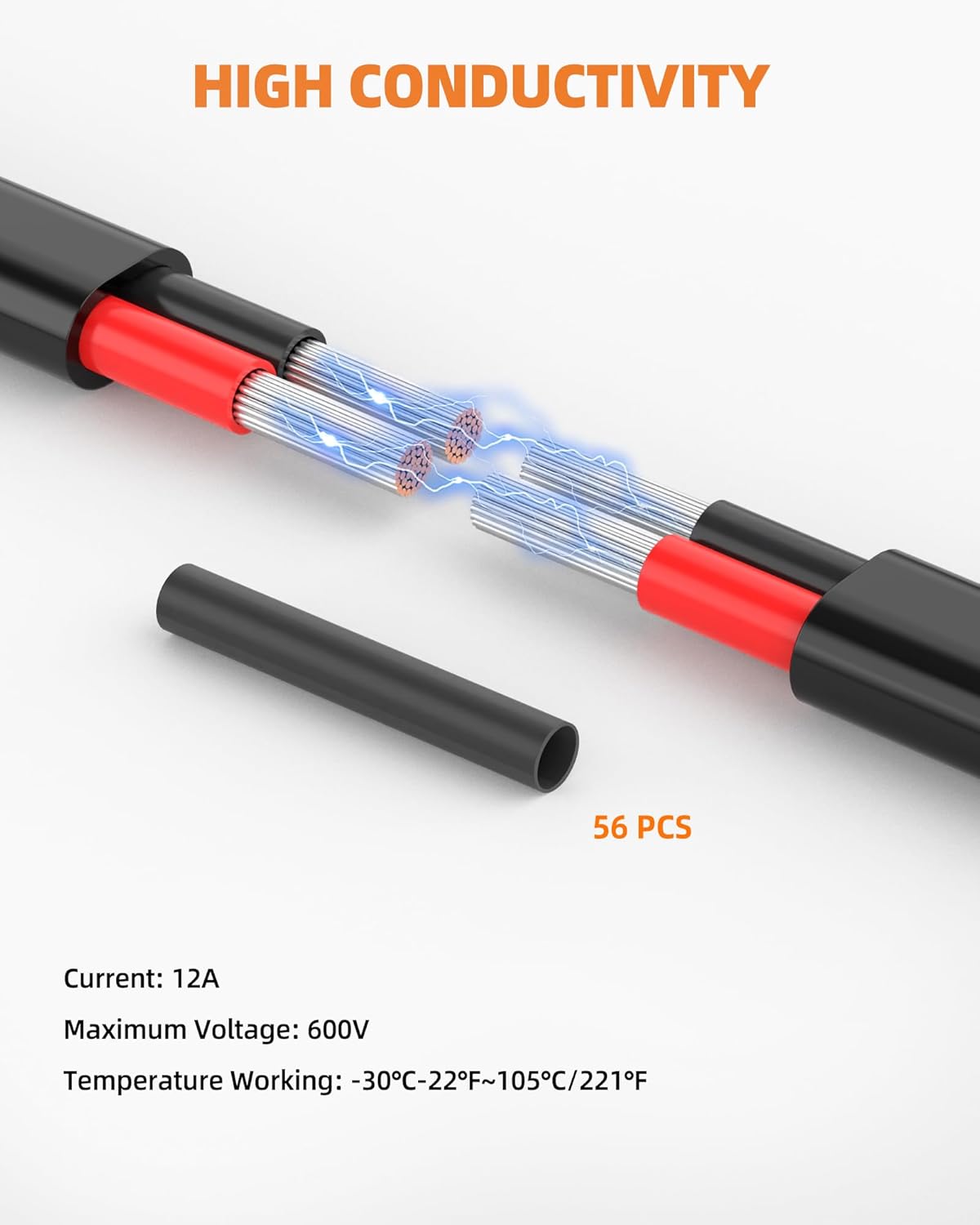 14 Gauge Wire, 14 AWG 2 Conductor Electrical Wire, Flexible/Oxygen-Free Tinned Copper/Stranded PVC 14/2 Cord for Automotive, Marine, LED Strips, Solar, RV, Lighting (200FT)