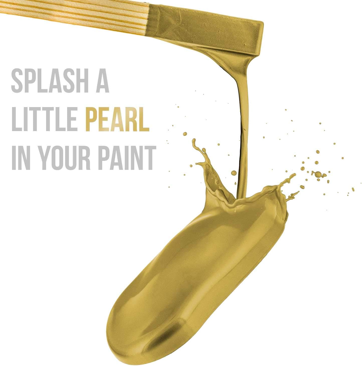 U.S. Art Supply Jewelescent Mica Pearl Pigment Powder, Olive Gold 3.5 oz (100g) Pouch - Cosmetic Grade, Epoxy Resin Color Pigment, Mica Powder for Resin, Soap, Slime, Candle Dye, Art